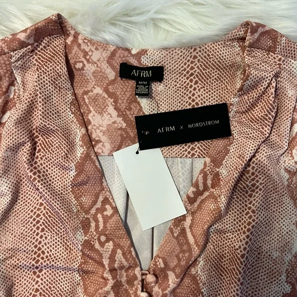 AFRM x Nordstrom Snakeprint Bodysuit - Picture 5 of 8